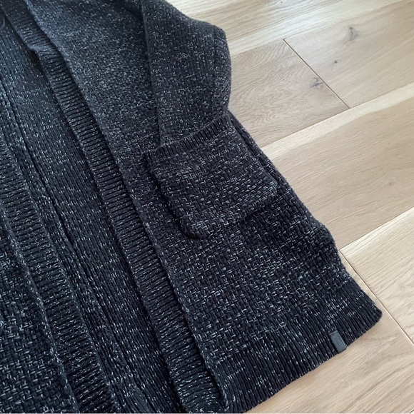 ROOTS Knit Cardigan Black w/Pockets - Picture 3 of 8